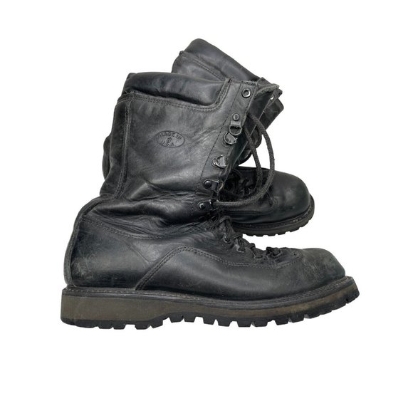 Matterhorn Men's Black Leather Waterproof Vibram Sole Steel Toed Work Boots Sz 9 - Picture 1 of 6